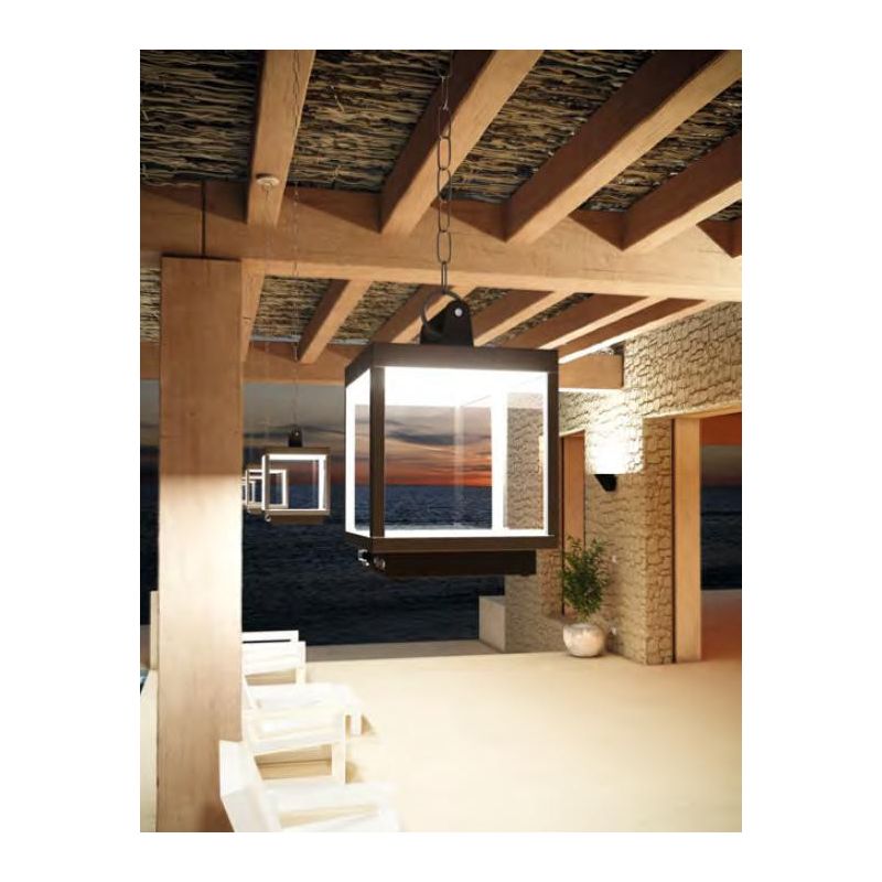 VISOR LAMPADA DA TAVOLO DECORATIVA IP65 BIANCA O CORTEN CON BATTERIA RICARICABILE LED 5W LUCE 3000K BENEITO FAURE - Cristalensi 