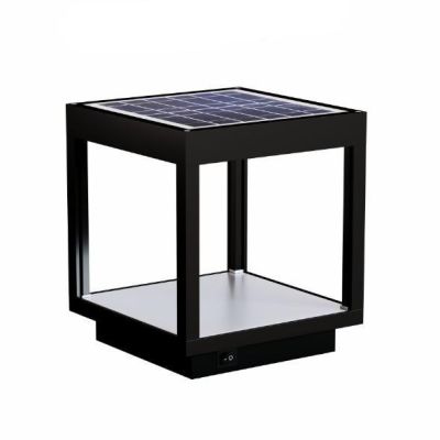 VISOR SOLAR LAMPADA DA TAVOLO IP65 BIANCA NERA O CORTEN CON PANNELLO SOLARE RICARICABILE LED 3,5W BENEITO FAURE - Cristalensi Sh