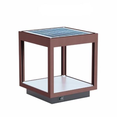 VISOR SOLAR LAMPADA DA TAVOLO IP65 BIANCA NERA O CORTEN CON PANNELLO SOLARE RICARICABILE LED 3,5W BENEITO FAURE - Cristalensi Sh