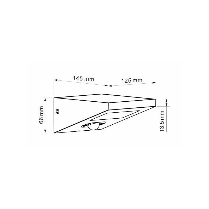 IRIS APPLIQUE CON PANNELLO SOLARE E SENSORE PIR IP54 BIANCA O NERA LED 2,5W LUCE 4000K BENEITO FAURE - Cristalensi Shop Online