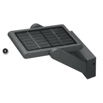PROA LAMPADA ORIENTABILE CON PANNELLO SOLARE E SENSORE PIR IP54 BIANCA O NERA LED 1,6W LUCE 4000K BENEITO FAURE - Cristalensi Sh