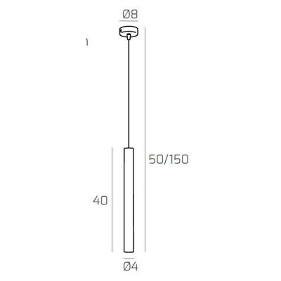 ROUND TUBE SOSPENSIONE TUBOLARE 6 COLORI IN METALLO MODERNA LAMPADINA ATTACCO GU10 Top Light Illuminazione - Cristalensi Shop On