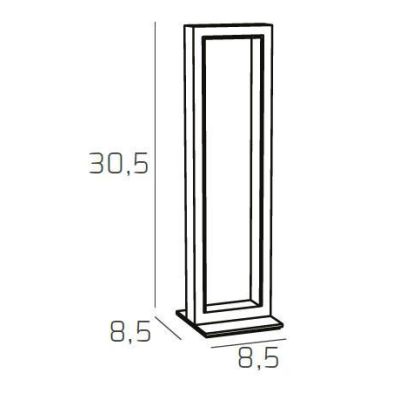 FOUR SQUARES LAMPADA DA TAVOLO MODERNA LED 8W LUCE 3000K-4000K 4 COLORI ALTEZZA CM 30 Top Light Illuminazione - Cristalensi Shop