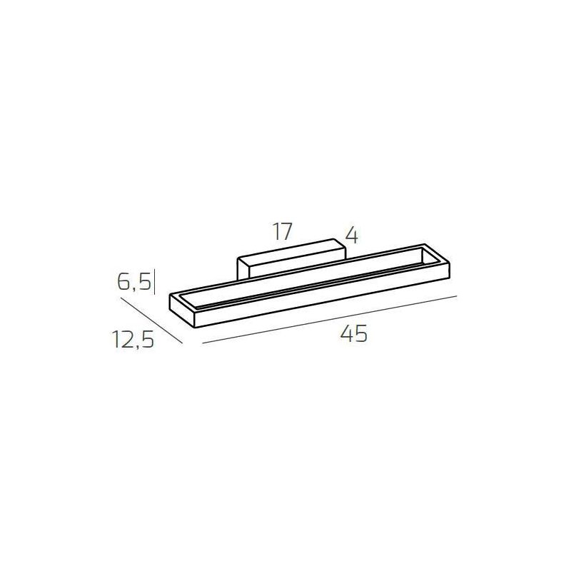 FOUR SQUARES APPLIQUE MODERNA LUNGHEZZA CM 45 LED 20W LUCE 3000K-4000K 4 COLORI Top Light Illuminazione - Cristalensi Shop Onlin
