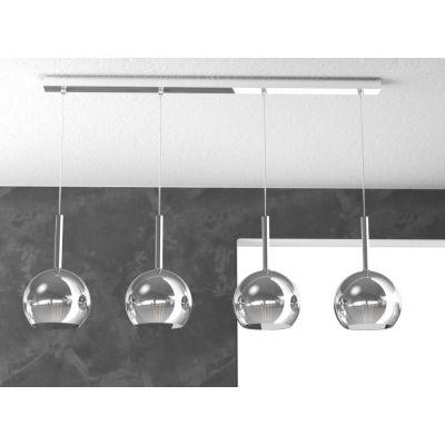 FUTURE BINARIO IN METALLO CROMATO CON 4 SFERE 15CM IN VETRO DISPONIBILE IN 5 FINITURE Top Light Illuminazione - Cristalensi Shop