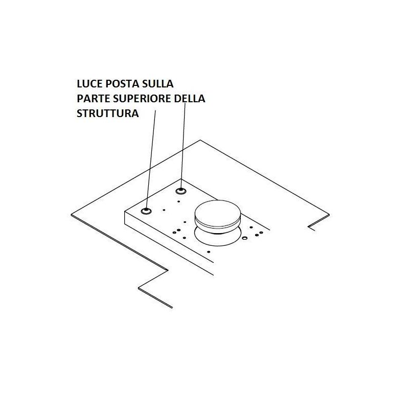 PLATE SOSPENSIONE RETTANGOLARE 8 LUCI IN METALLO 4 COLORI MODERNA LAMPADINE ATTACCO GX53 Top Light Illuminazione - Cristalensi S