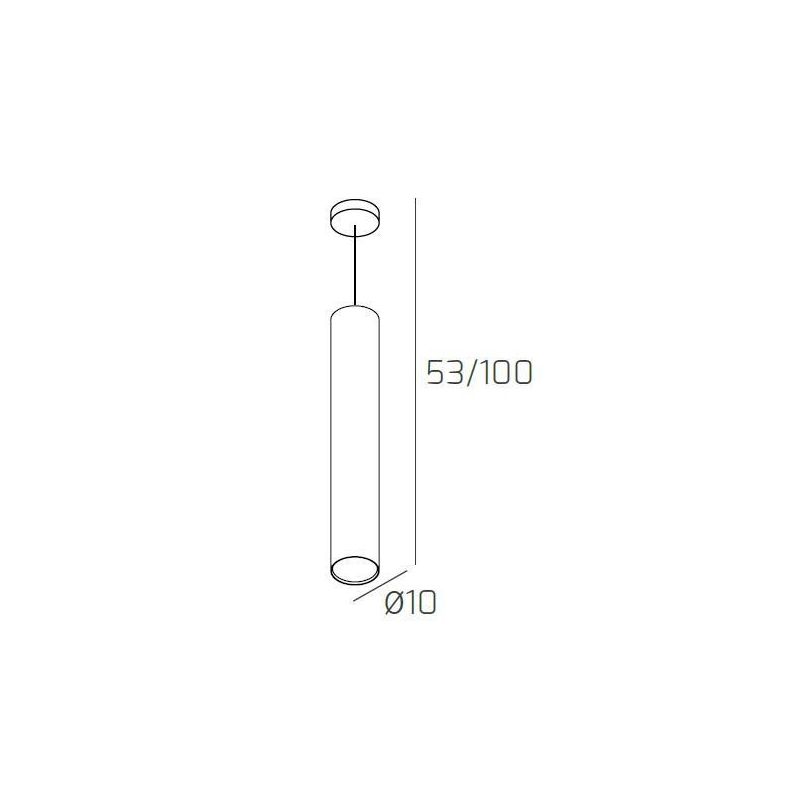 CLOUD SOSPENSIONE CILINDRICA MODERNA IN METALLO 3 COLORI CON LAMPADINA ATTACCO GX53 Top Light Illuminazione - Cristalensi Shop O