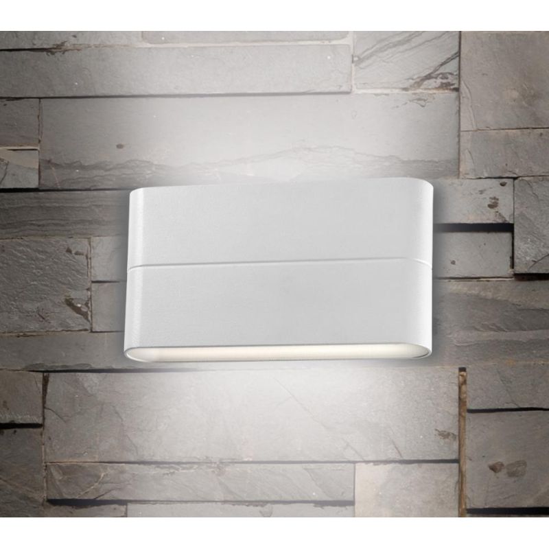 OREGON LAMPADA DA PARETE IN ALLUMINIO A LED 12W IP54 Pan International - Cristalensi Shop Online