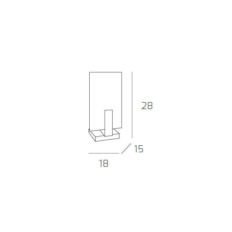 WOOD LAMPADA DA TAVOLO IN LEGNO E METALLO 3 FINITURE ALTEZZA CM 28 DELLA TOP LIGHT DESIGN MODERNO Top Light Illuminazione - Cris