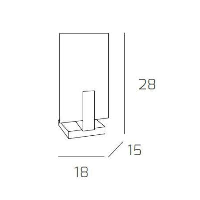WOOD LAMPADA DA TAVOLO IN LEGNO E METALLO 3 FINITURE ALTEZZA CM 28 DELLA TOP LIGHT DESIGN MODERNO Top Light Illuminazione - Cris