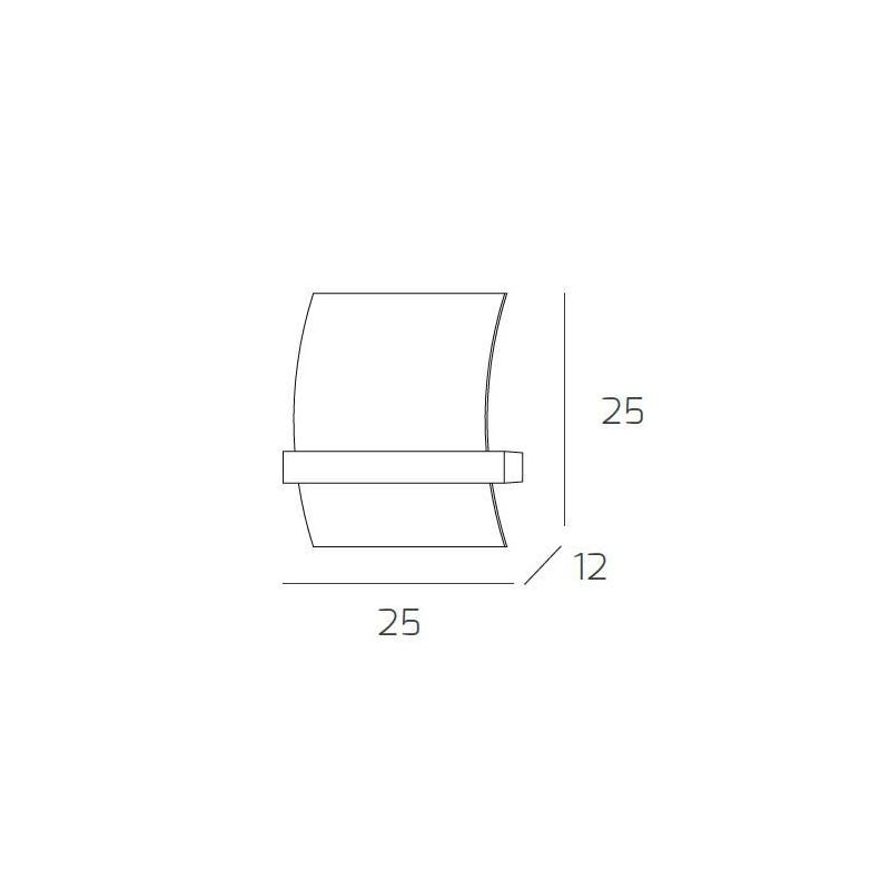 WOOD APPLIQUE IN METALLO E LEGNO CM 25X25 IN 3 FINITURE DELLA TOP LIGHT MODERNA Top Light Illuminazione - Cristalensi Shop Onlin