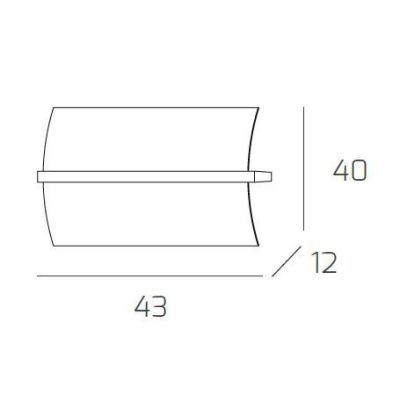 WOOD PLAFONIERA MEDIA LARGHEZZA CM 43 IN METALLO E LEGNO 3 FINITURE DIFFUSORE IN VETRO DELLA TOP LIGHT Top Light Illuminazione -