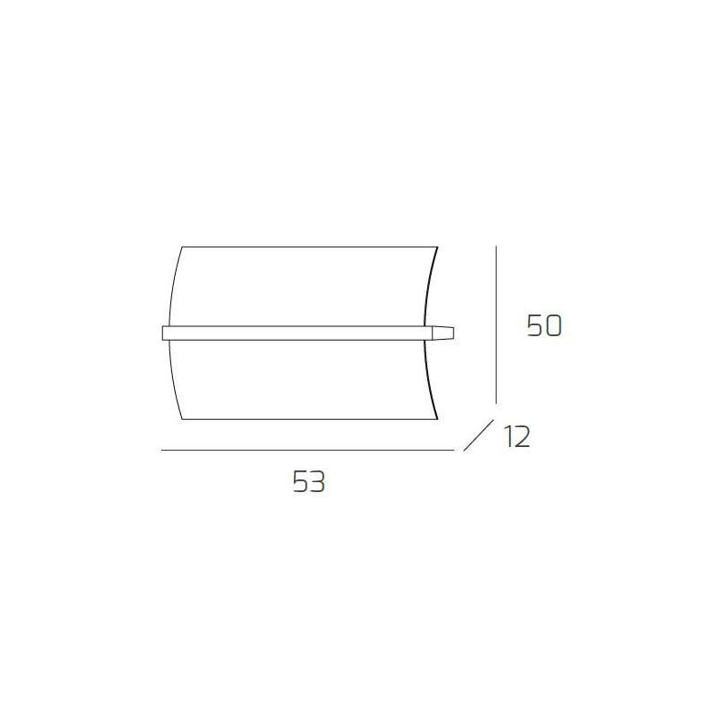 WOOD PLAFONIERA GRANDE LARGHEZZA CM 53 IN METALLO E LEGNO 3 FINITURE DIFFUSORE IN VETRO Top Light Illuminazione - Cristalensi Sh