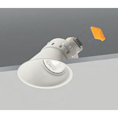 714 SIMPLIE FARETTO TONDO DA INCASSO IN ALLUMINIO VERNICIATO BIANCO O NERO ATTACCO GU10 ISYLUCE - Cristalensi Shop Online