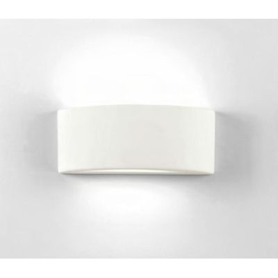 615 ISYLUCE APPLIQUE ARCO GESSO VERNICIABILE LUCE SOPRA SOTTO LARGHEZZA 25 CM MODERNO ISYLUCE - Cristalensi Shop Online