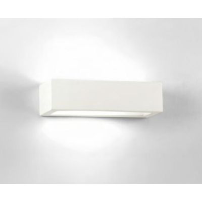 620 PRISMA APPLIQUE IN CERAMICA EFFETTO GESSO VERNICIABILE LARGHEZZA CM 30 ISYLUCE - Cristalensi Shop Online