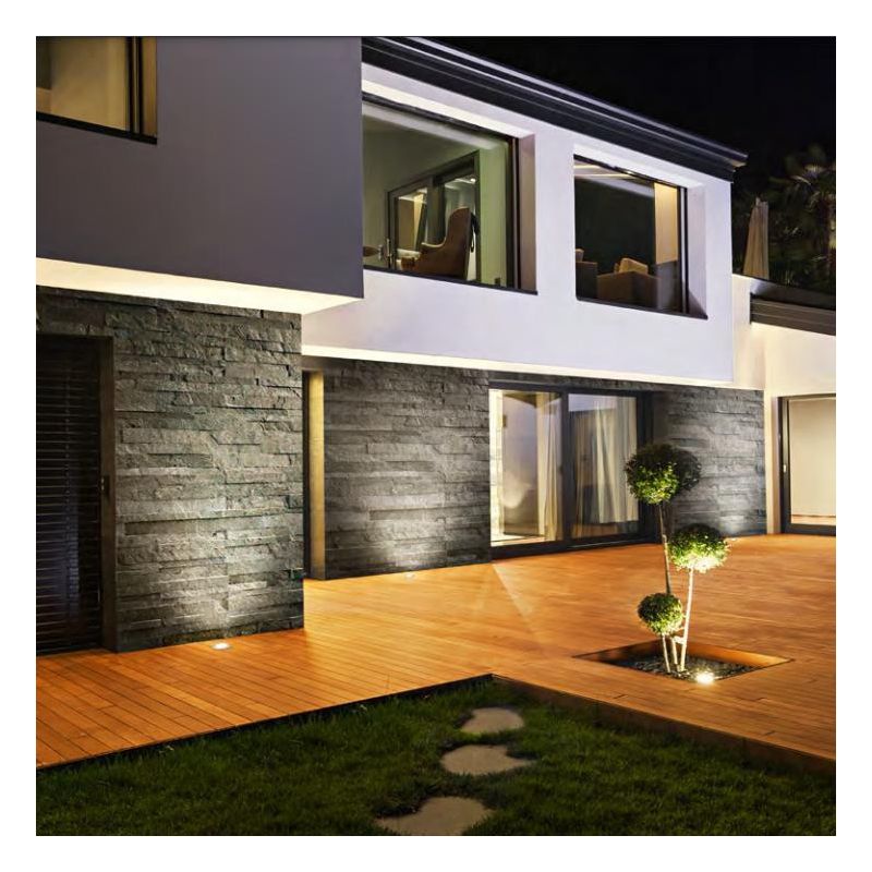 FARETTO SEGNAPASSO PER ESTERNO IP65 CALPESTABILE D12 IN ACCIAIO SATINATO INCASSO AL SUOLO ISYLUCE - Cristalensi Shop Online