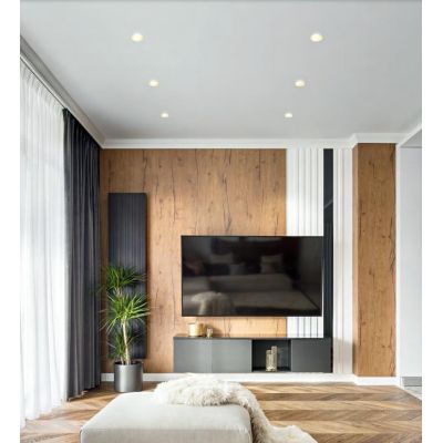 715 SIMPLIE FARETTO DA INCASSO ROTONDO IN ALLUMINIO BIANCO O NERO CON INTERNO ORO ATTACCO GU10 ISYLUCE - Cristalensi Shop Online
