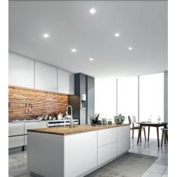 716 FARETTO DA INCASSO QUADRATO DI ISYLUCE IN ALLUMINIO NERO O BIANCO PORTALAMPADE GU10 ISYLUCE - Cristalensi Shop Online 2