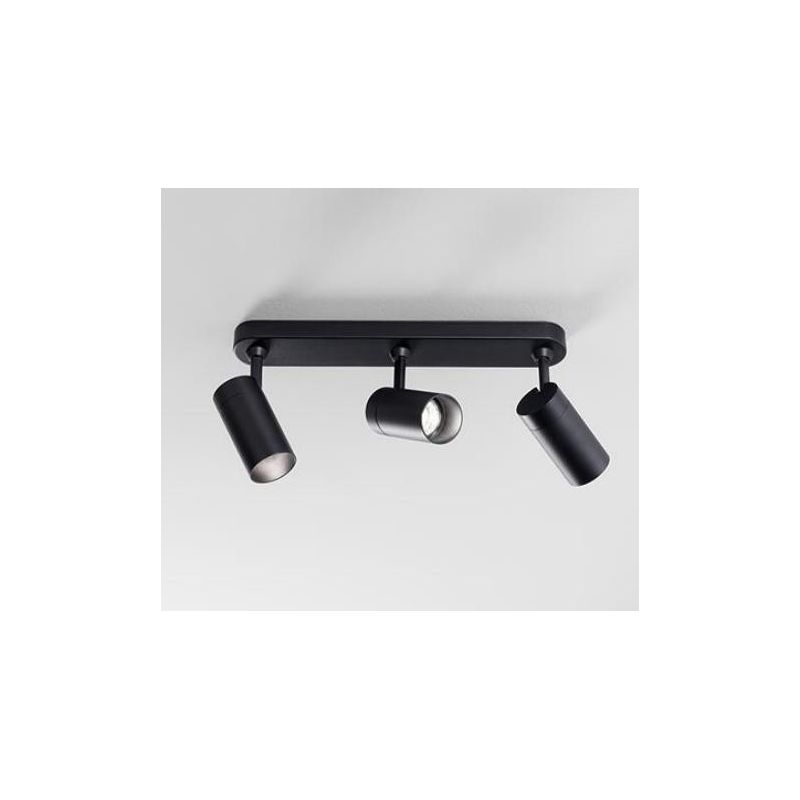 758 SPOT CON 3 LUCI ORIENTABILI IN ALLUMINIO BIANCO O NERO CON PORTALAMPADE GU10 DI ISYLUCE ISYLUCE - Cristalensi Shop Online