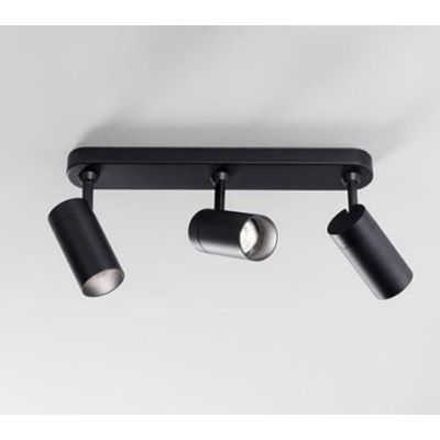758 SPOT CON 3 LUCI ORIENTABILI IN ALLUMINIO BIANCO O NERO CON PORTALAMPADE GU10 DI ISYLUCE ISYLUCE - Cristalensi Shop Online