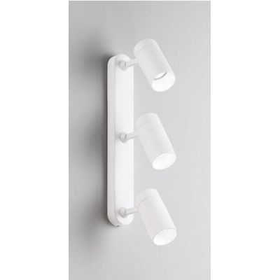 758 SPOT CON 3 LUCI ORIENTABILI IN ALLUMINIO BIANCO O NERO CON PORTALAMPADE GU10 DI ISYLUCE ISYLUCE - Cristalensi Shop Online