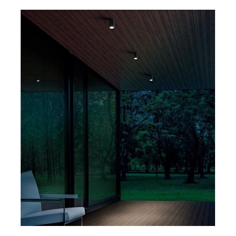 581 582 FARETTO PER ESTERNI A CILINDRO IP54 BIANCO O ANTRACITE ATTACCO GU10 MODERNO ISYLUCE - Cristalensi Shop Online