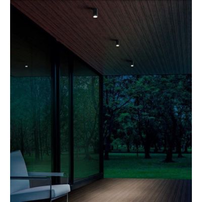 581 582 FARETTO PER ESTERNI A CILINDRO IP54 BIANCO O ANTRACITE ATTACCO GU10 MODERNO ISYLUCE - Cristalensi Shop Online