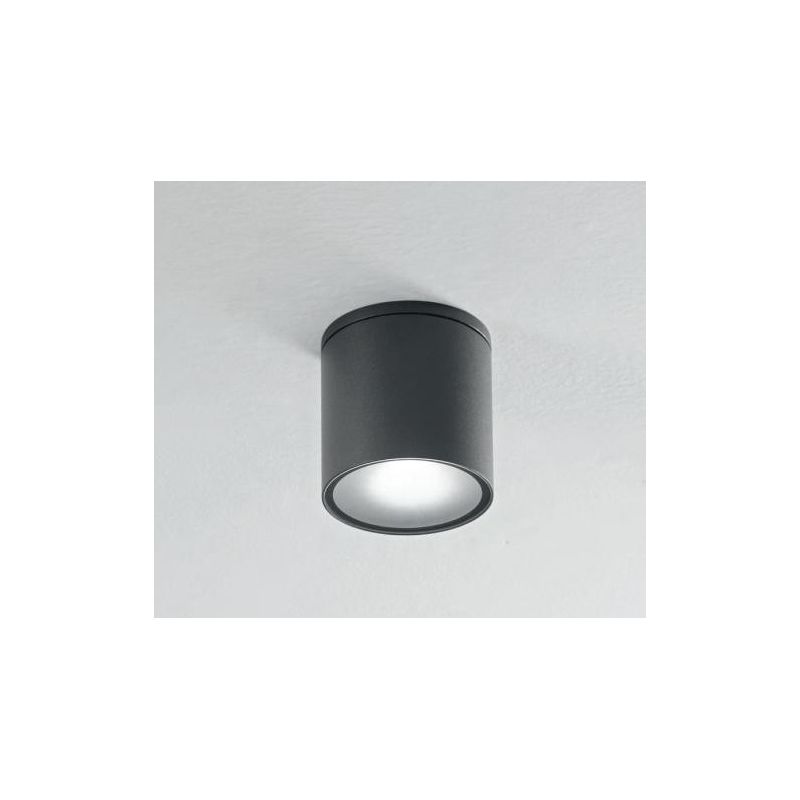579 580 FARETTO PER ESTERNI A CILINDRO IP54 BIANCO O ANTRACITE ATTACCO GU10 MODERNO ISYLUCE - Cristalensi Shop Online