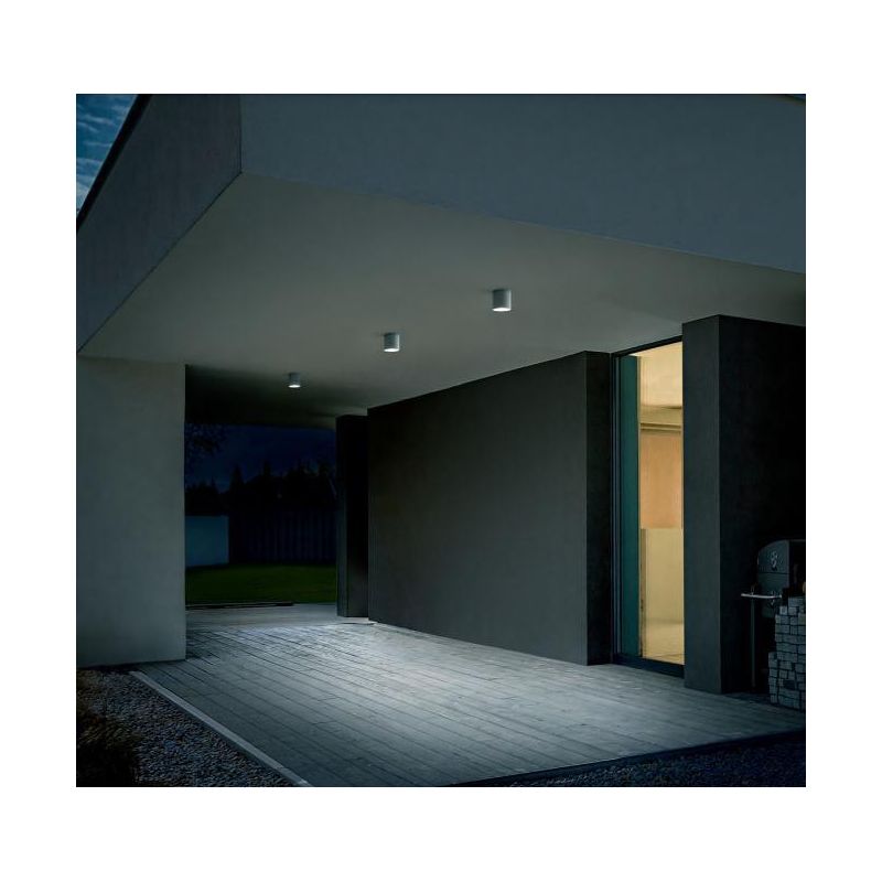 579 580 FARETTO PER ESTERNI A CILINDRO IP54 BIANCO O ANTRACITE ATTACCO GU10 MODERNO ISYLUCE - Cristalensi Shop Online