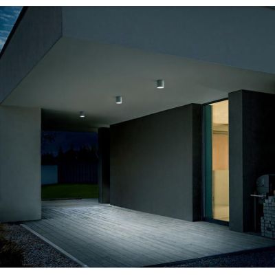 579 580 FARETTO PER ESTERNI A CILINDRO IP54 BIANCO O ANTRACITE ATTACCO GU10 MODERNO ISYLUCE - Cristalensi Shop Online