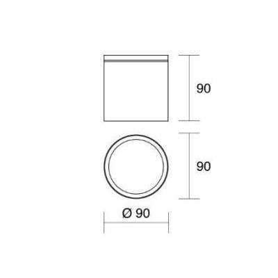 579 580 FARETTO PER ESTERNI A CILINDRO IP54 BIANCO O ANTRACITE ATTACCO GU10 MODERNO ISYLUCE - Cristalensi Shop Online