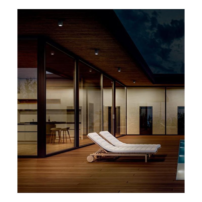 577 578 PICCOLA PLAFONIERA DA ESTERNI IP54 BIANCO O ANTRACITE ATTACCO GU10 MODERNO ISYLUCE - Cristalensi Shop Online