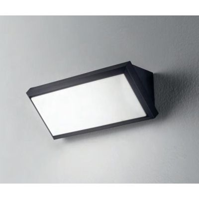 306 APPLIQUE DA ESTERNO ANTI SALSEDINE IP65 LED 12W 3000K O 4000K BIANCO E ANTRACITE ECONOMICA ISYLUCE - Cristalensi Shop Online