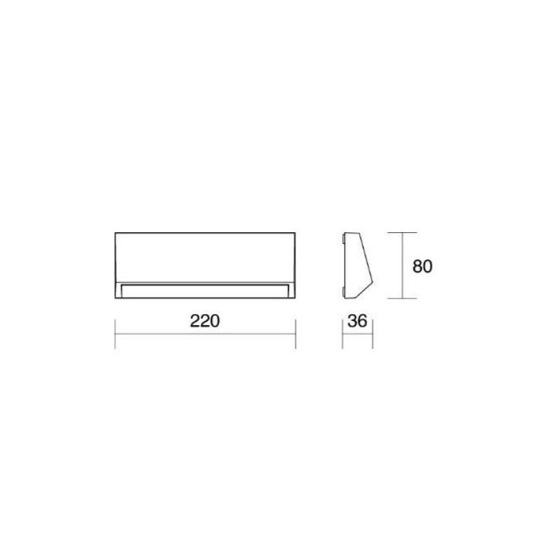 303 APPLIQUE DA ESTERNO ANTI SALSEDINE IP65 LED 4W 3000K O 4000K BIANCO E ANTRACITE ECONOMICA ISYLUCE - Cristalensi Shop Online