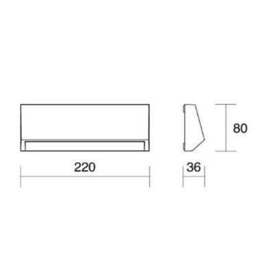 303 APPLIQUE DA ESTERNO ANTI SALSEDINE IP65 LED 4W 3000K O 4000K BIANCO E ANTRACITE ECONOMICA ISYLUCE - Cristalensi Shop Online