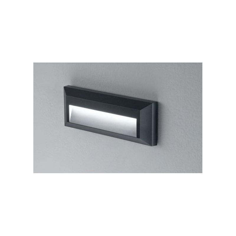 302 SEGNAPASSO DA ESTERNI ANTI SALSEDINE IP65 LED 2W 3000K O 4000K BIANCO E ANTRACITE SENZA SCASSO ISYLUCE - Cristalensi Shop On