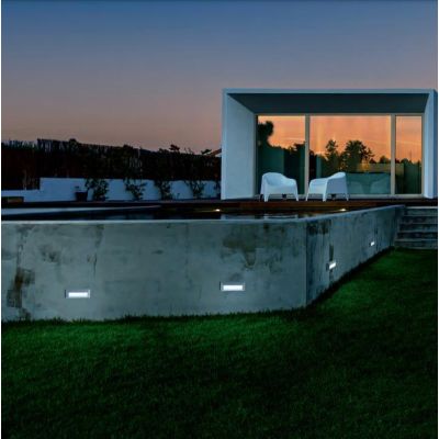 302 SEGNAPASSO DA ESTERNI ANTI SALSEDINE IP65 LED 2W 3000K O 4000K BIANCO E ANTRACITE SENZA SCASSO ISYLUCE - Cristalensi Shop On