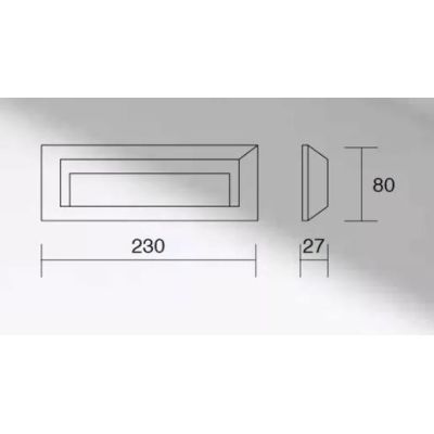 302 SEGNAPASSO DA ESTERNI ANTI SALSEDINE IP65 LED 2W 3000K O 4000K BIANCO E ANTRACITE SENZA SCASSO ISYLUCE - Cristalensi Shop On