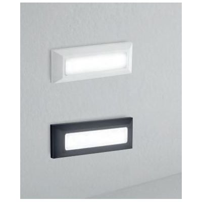301 SEGNAPASSO DA ESTERNI ANTI SALSEDINE IP65 LED 4W 3000K O 4000K BIANCO E ANTRACITE SENZA SCASSO ISYLUCE - Cristalensi Shop On