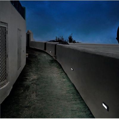 301 SEGNAPASSO DA ESTERNI ANTI SALSEDINE IP65 LED 4W 3000K O 4000K BIANCO E ANTRACITE SENZA SCASSO ISYLUCE - Cristalensi Shop On