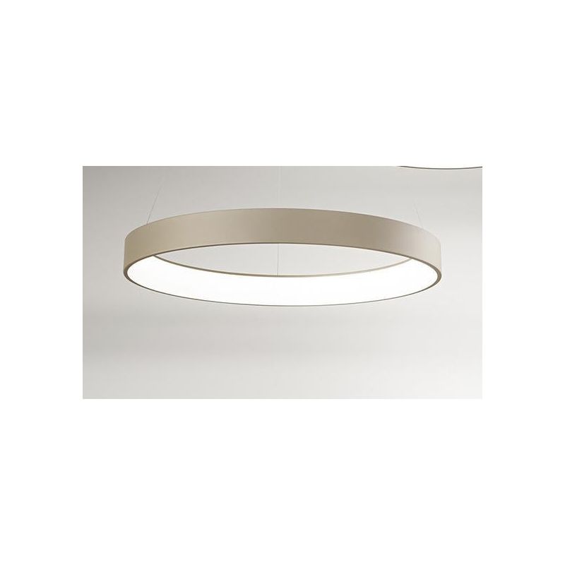BAND AFFRALUX LAMPADARIO AD ANELLO EXTRA LARGE MODERNO LED 136W LUCE 3200K BIANCO O SABBIA AFFRALUX - Cristalensi Shop Online