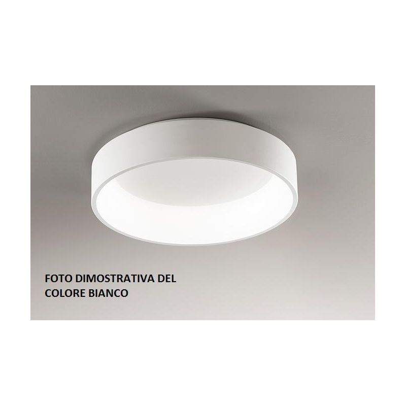2075 BAND PLAFONIERA AFFRALUX AD ANELLO EXTRA LARGE MODERNA LED 136W LUCE 3200K BIANCO O SABBIA AFFRALUX - Cristalensi Shop Onli