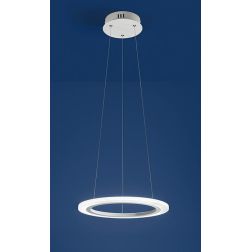 2305 ACRYLED AFFRALUX LAMPADARIO A SOSPENSIONE PICCOLO CON LED 14W ANELLO 42 CM BIANCO AFFRALUX - Cristalensi Shop Online 2