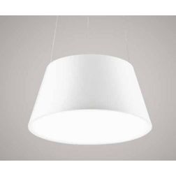 2055 AFFRALUX SOSPENSIONE MODERNA IN METALLO BIANCO DIAMETRO 60 CM CON LED INTEGRATO DA 50W AFFRALUX - Cristalensi Shop Online 2