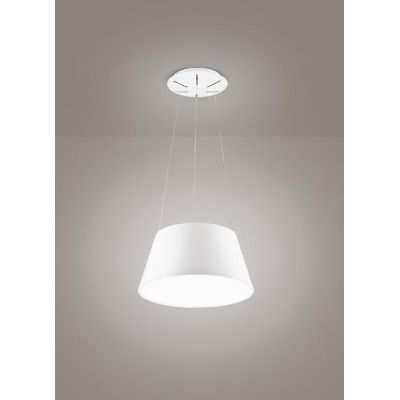 2031 AFFRALUX SOSPENSIONE MODERNA IN METALLO BIANCO DIAMETRO 55 CM CON LED INTEGRATO DA 63W AFFRALUX - Cristalensi Shop Online