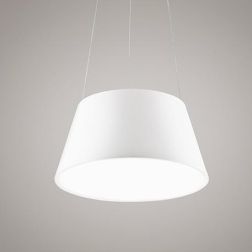 2031 AFFRALUX SOSPENSIONE MODERNA IN METALLO BIANCO DIAMETRO 55 CM CON LED INTEGRATO DA 63W AFFRALUX - Cristalensi Shop Online 2