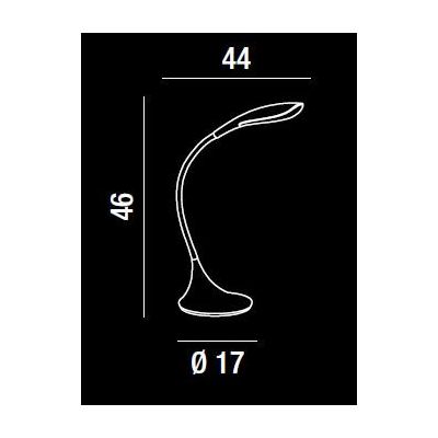 6034 LAMPADA DA TAVOLO A LED CON BRACCIO FLESSIBILE IN 4 COLORI Perenz - Cristalensi Shop Online