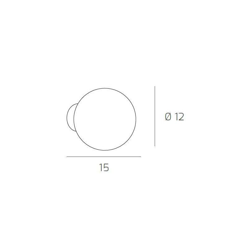 WILLOW APPLIQUE MODERNA IN METALLO CROMATO CON DIFFUSORE IN TRE DIVERSE VERSIONI Top Light Illuminazione - Cristalensi Shop Onli