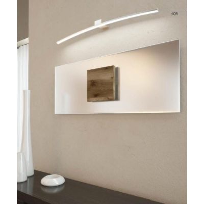 CURVED LAMPADA DA SPECCHIO 90 CM BIANCA O CROMO LED 14,4W LUCE 3000K O 4000K MODERNA DI TOP LIGHT Top Light Illuminazione - Cris